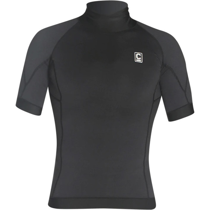 2025 C-Skins Mens Thermal Skins Short Sleeve Vest C-HDISSM - Black